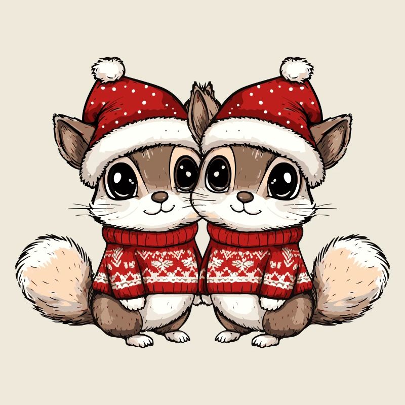 Équipe de Noël Squirrel