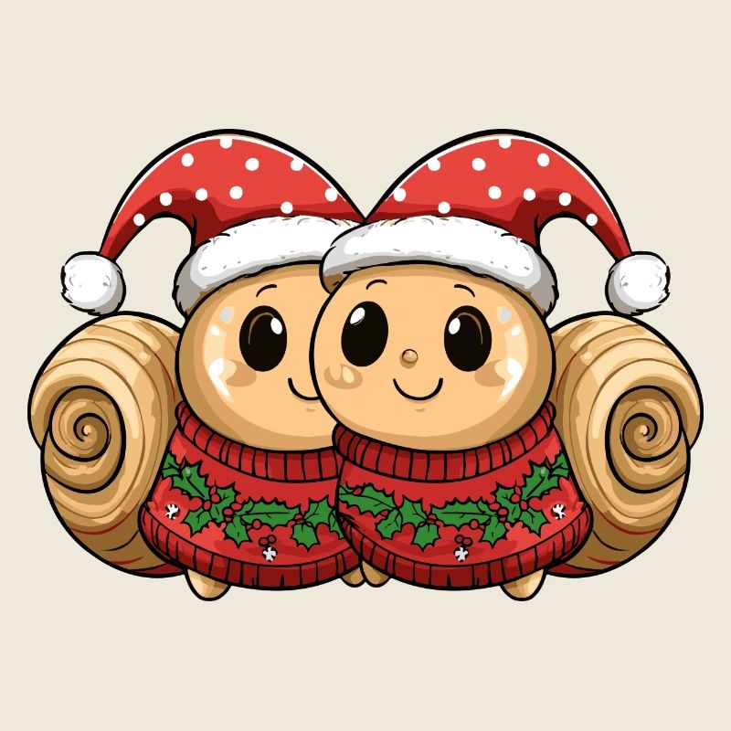 Équipe de Noël des escargots