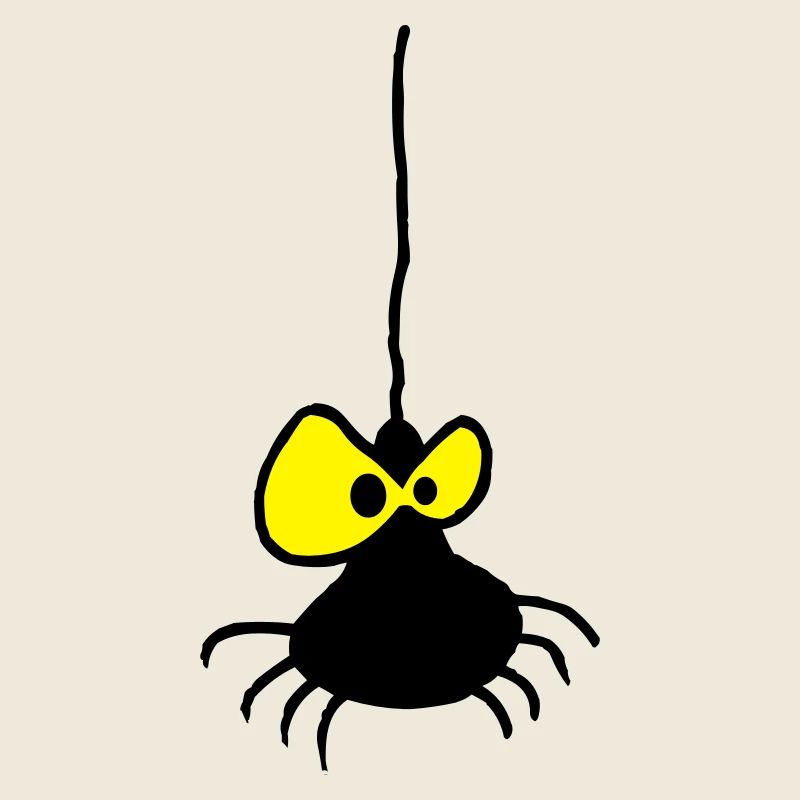 Grumpy Spider Two-Color Design