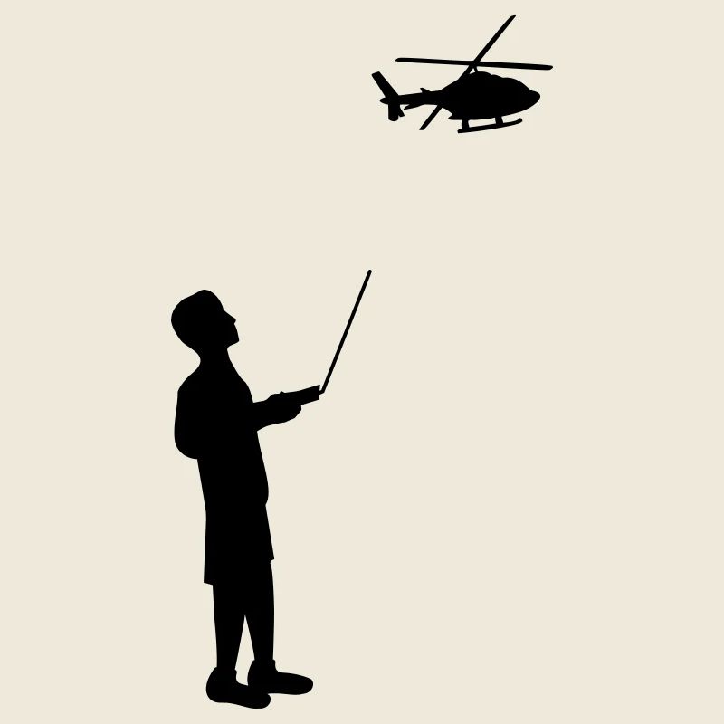 Remote-controlled model helicopter remote control