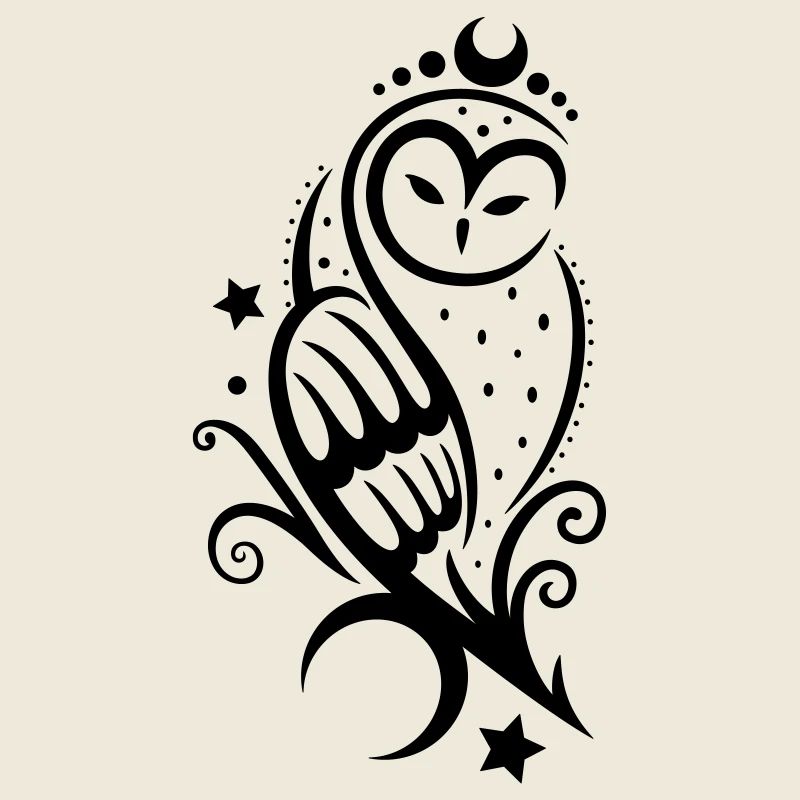 Eule Schneeeule Tattoo