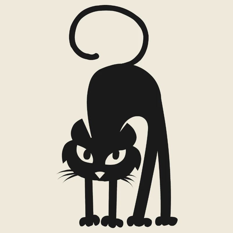Schwarze Katze