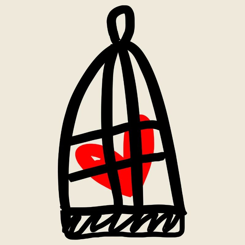Cœur en cage