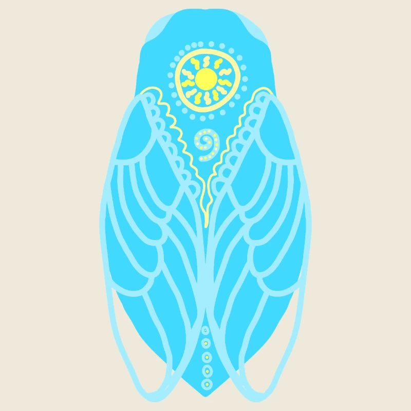 Mediterranean sun cicada