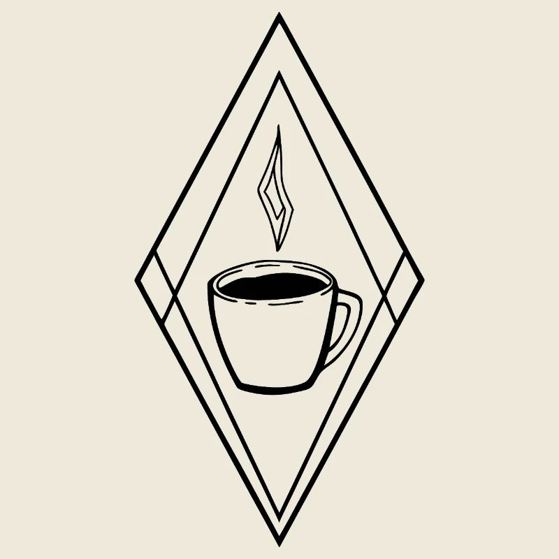 Coffee Mug with Minimalist Graphics