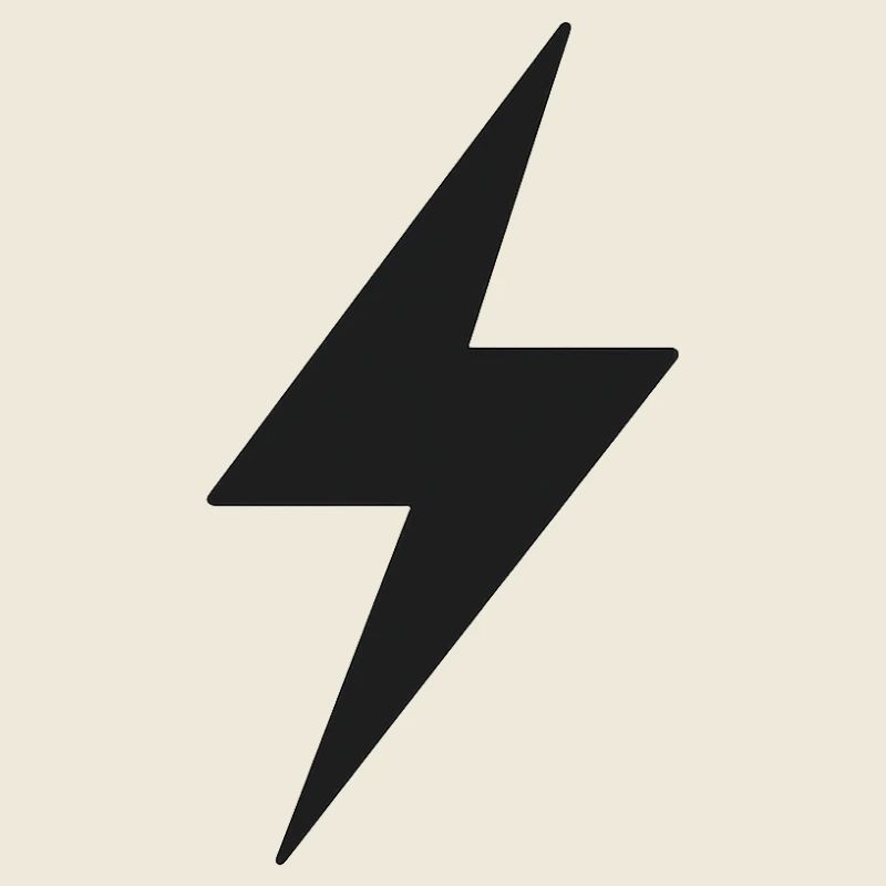 Schwarzer Blitz Symbol