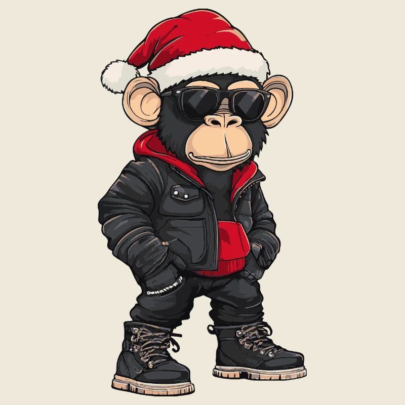 Noël Singe Hiver