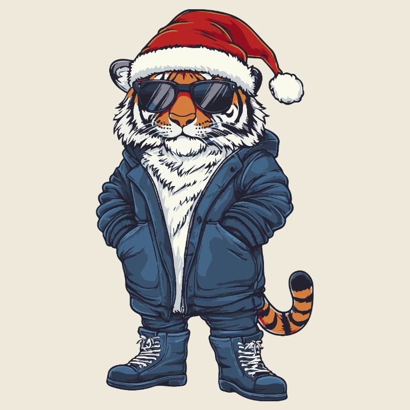 Tiger Christmas Winter