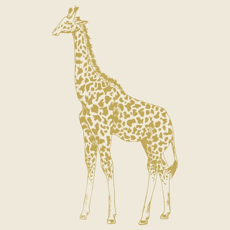 Illustrierte Designs mit Giraffe