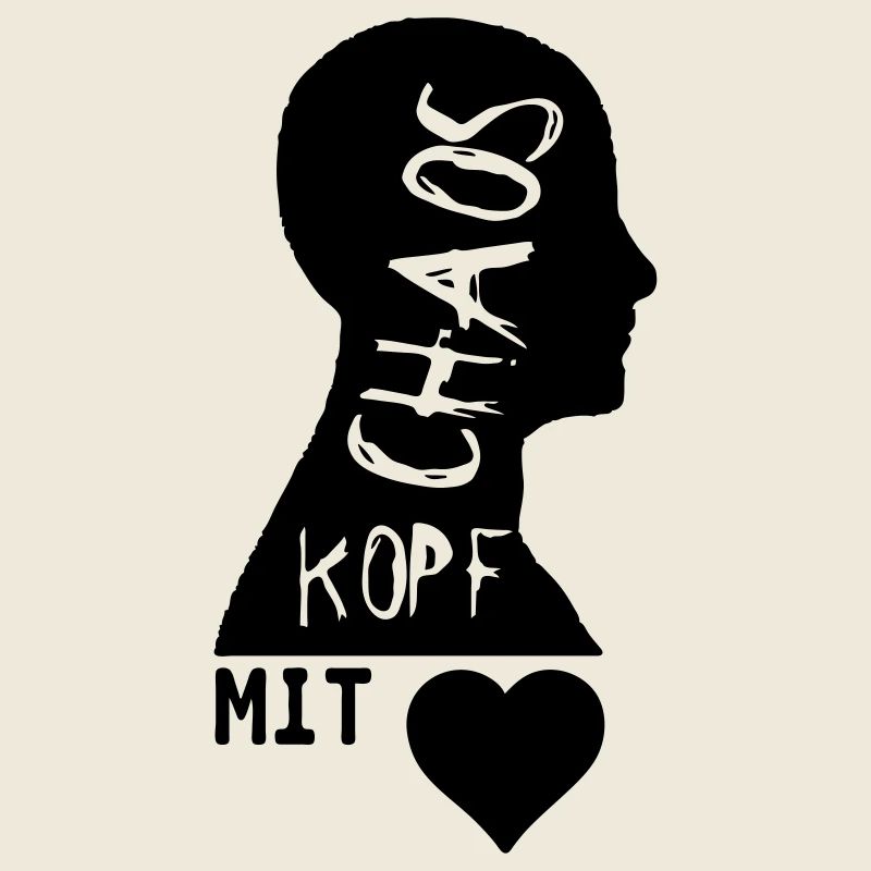 Chaoskopf mit Herz Geschenk