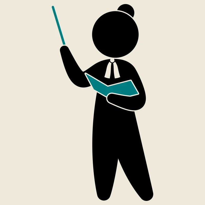 Ein Lehrer oder Professor schult sein Publikum