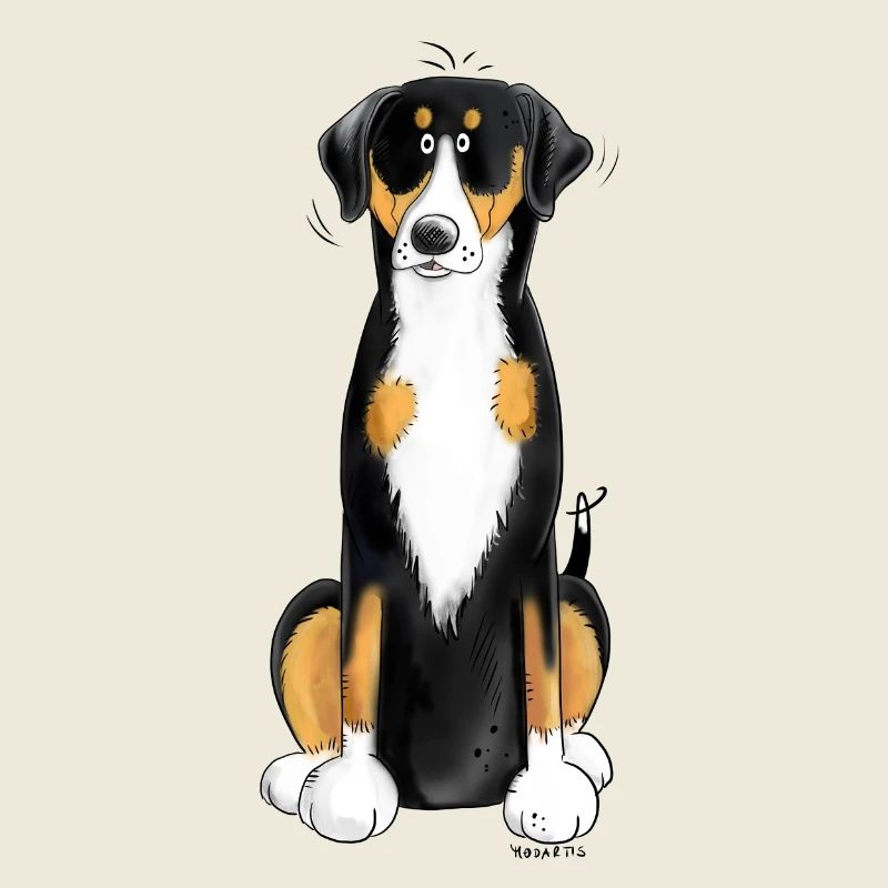 Motif drôle de chien Sennenhund I Comle Entlebucher I
