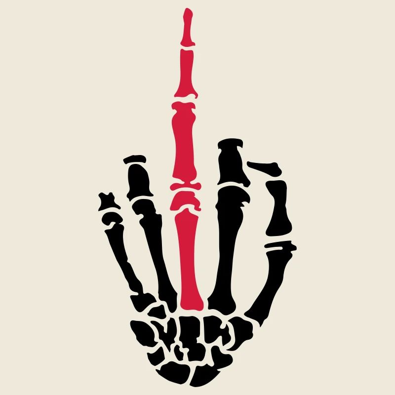 middle finger skulls