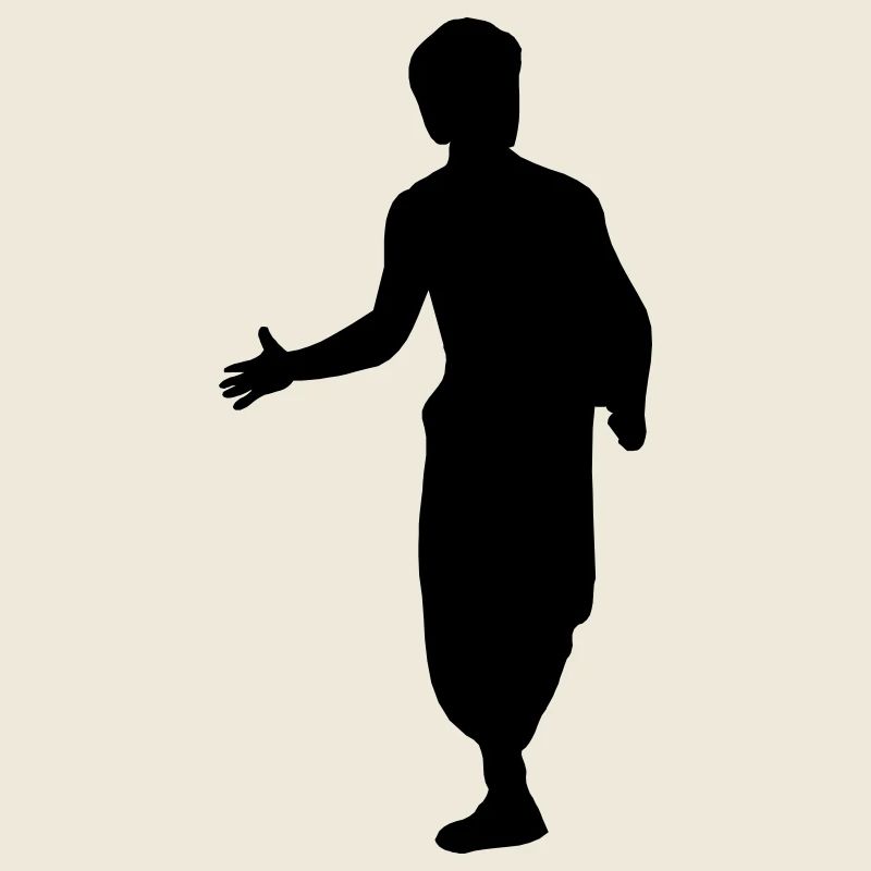 Bruce Lee und Action Kung Fu Escrima Schattenfigur