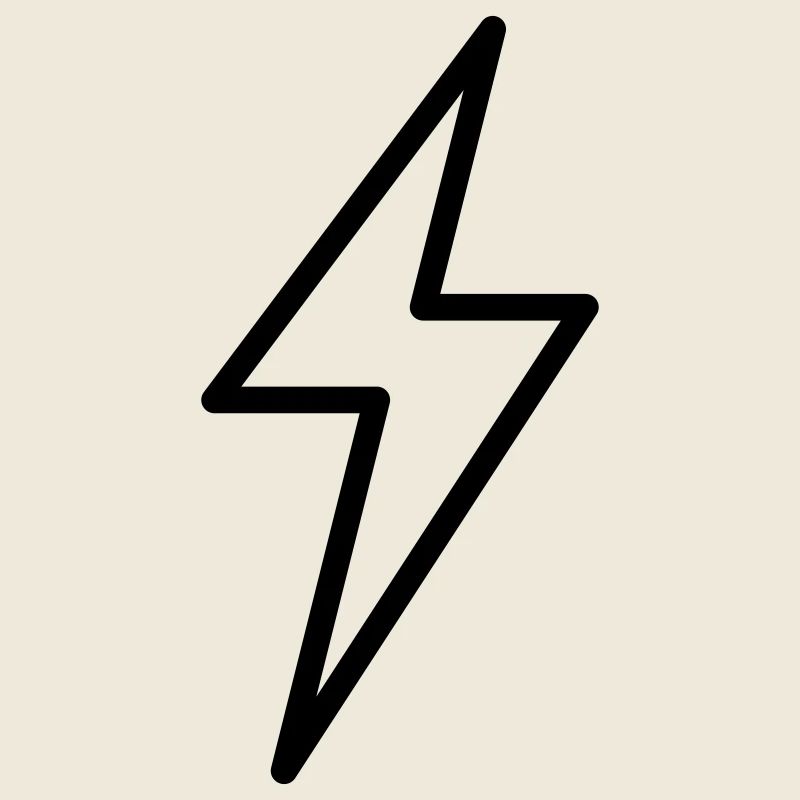 Blitz Symbol Umriss Donner Gewitter