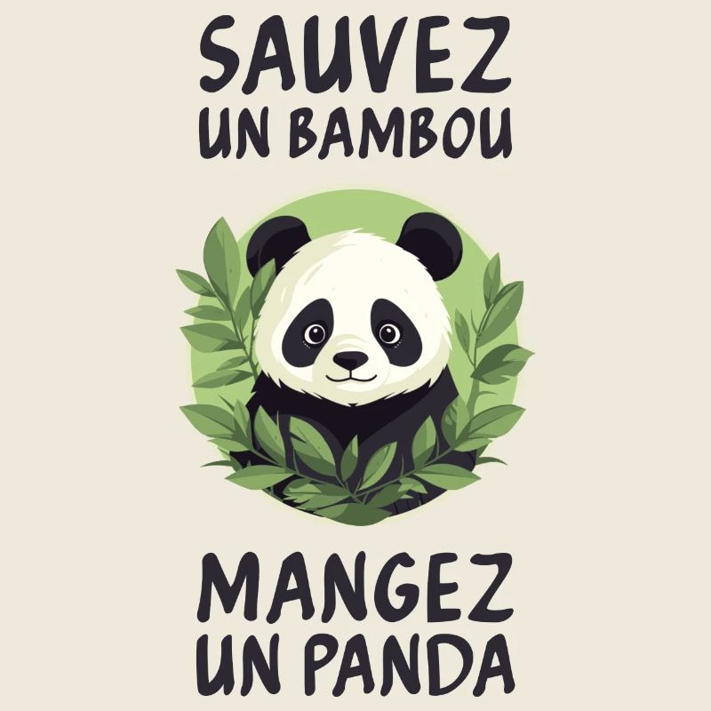 Save a bamboo, eat a panda.