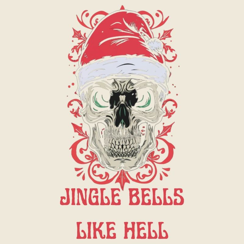 Conception de crâne de Noël : Jingle Bells comme l’enfer