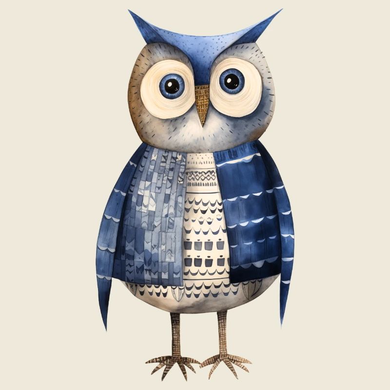 Whimsical Owl Explorer Tee - Nature & Adventure