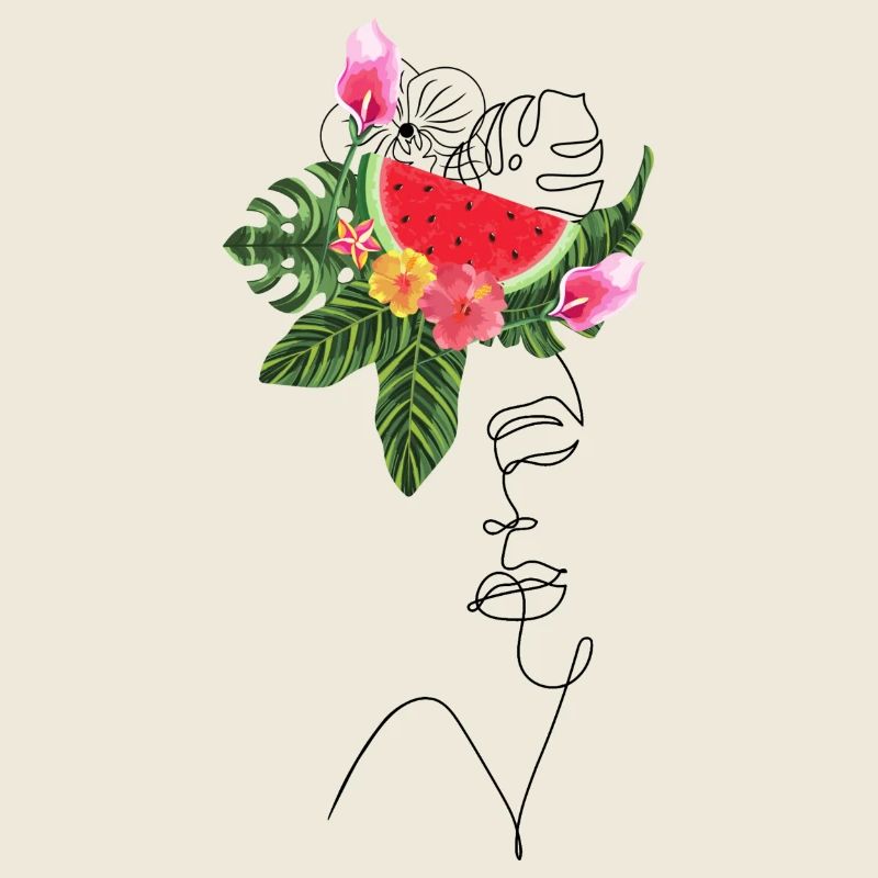 Pastèque Lady Lineart