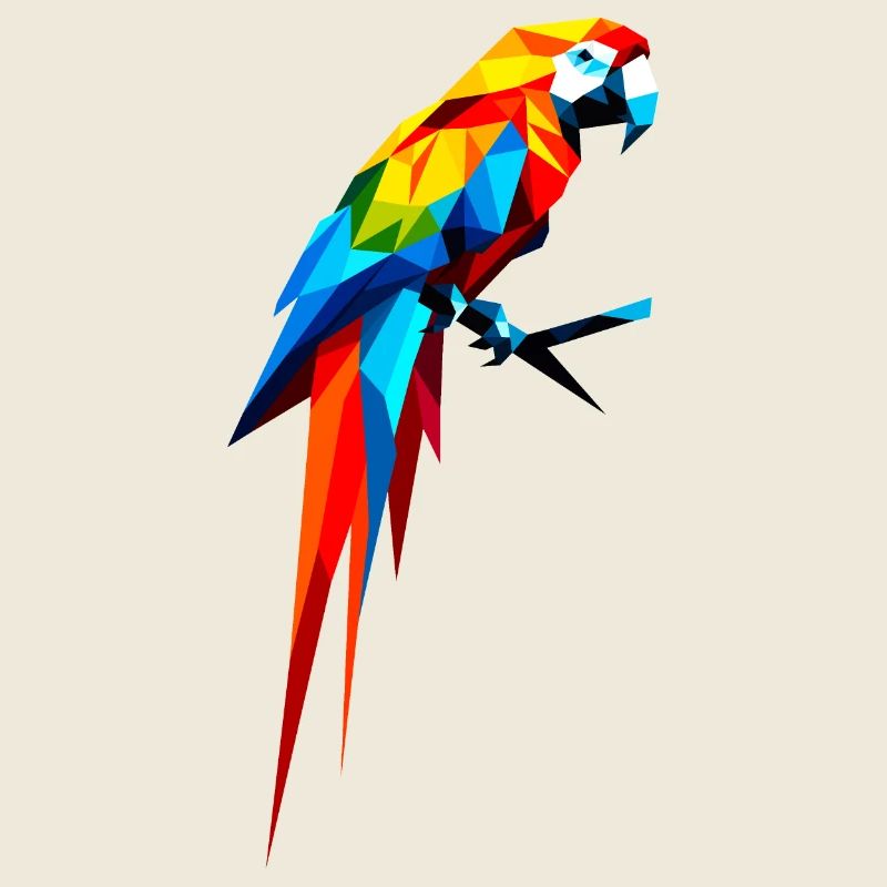 Geometric macaw
