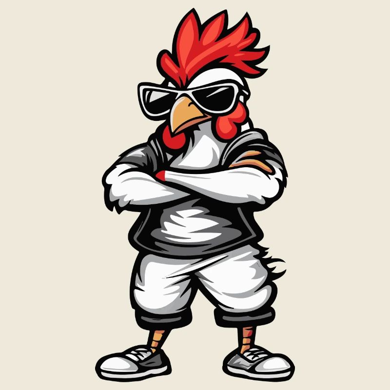 Coq Bande Dessinée Cool