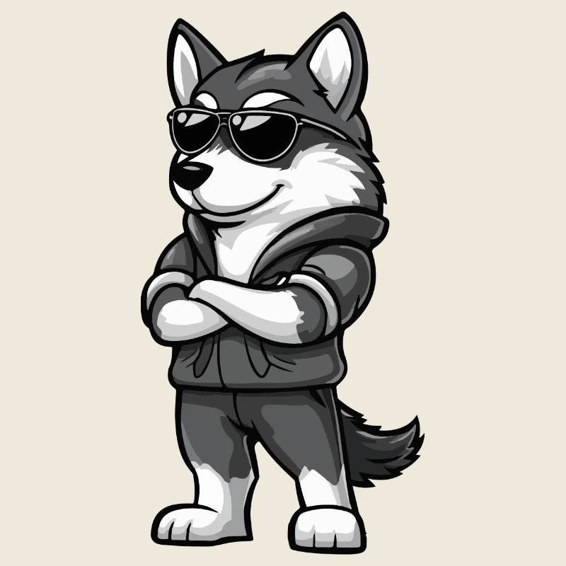 Husky Hund Cool