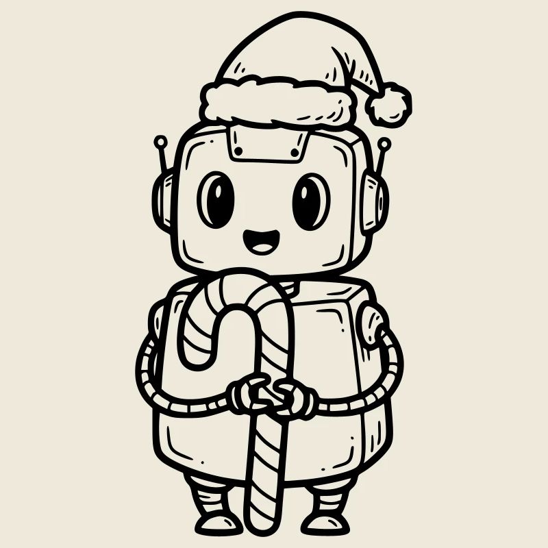 Süßer Weihnachtsjunge mit Geschenk