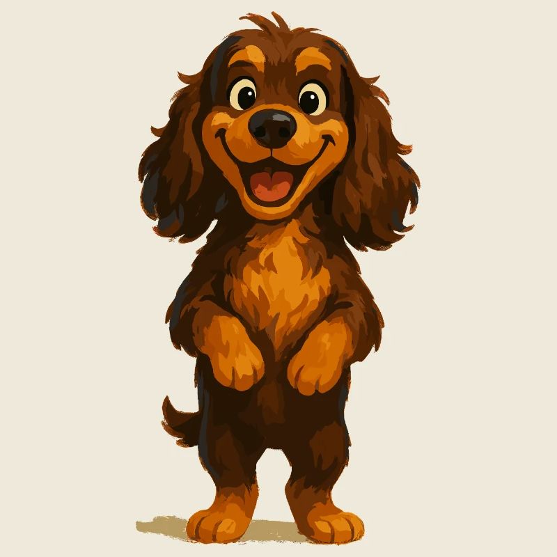 Cocker Spaniel breit grinsend