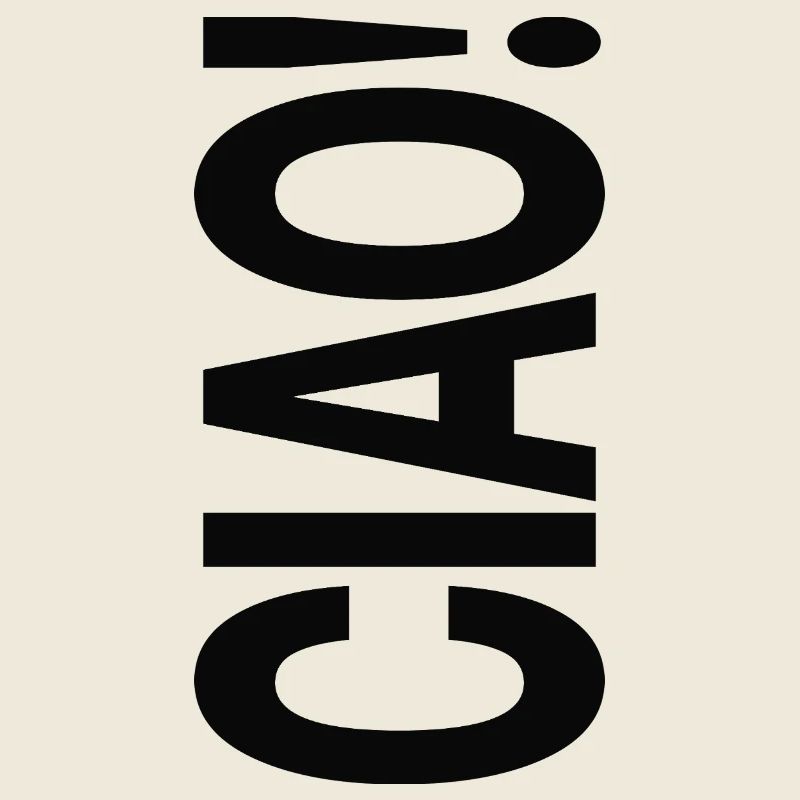 Ciao Typografie Statement Design