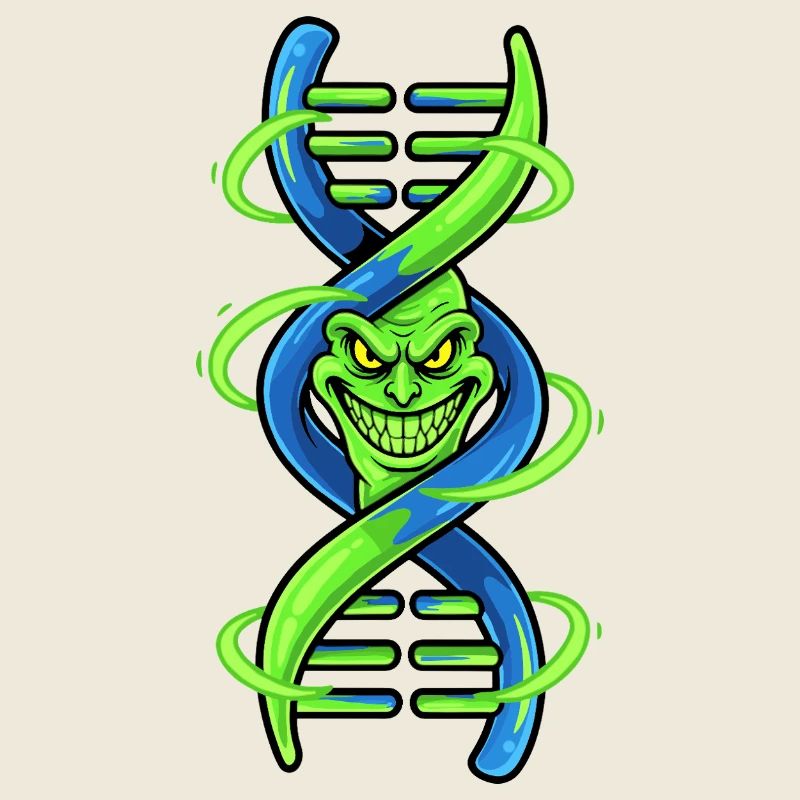 Demonic DNA Double Helix