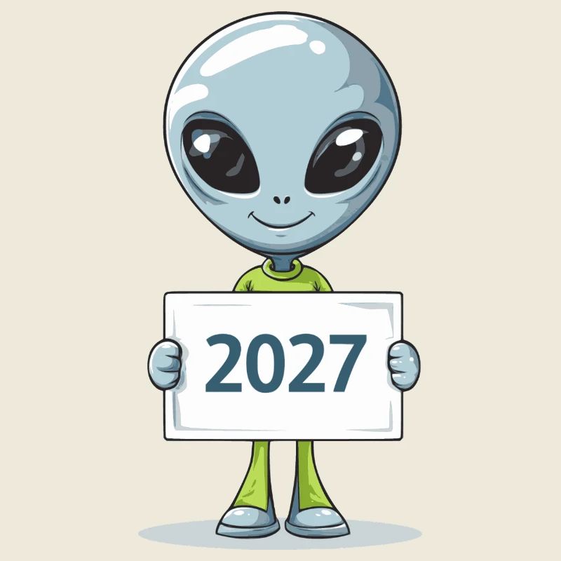 kleines blaues Alien