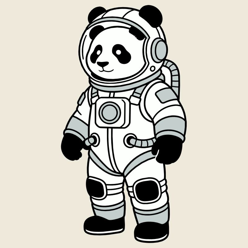 Combinaison spatiale panda bear