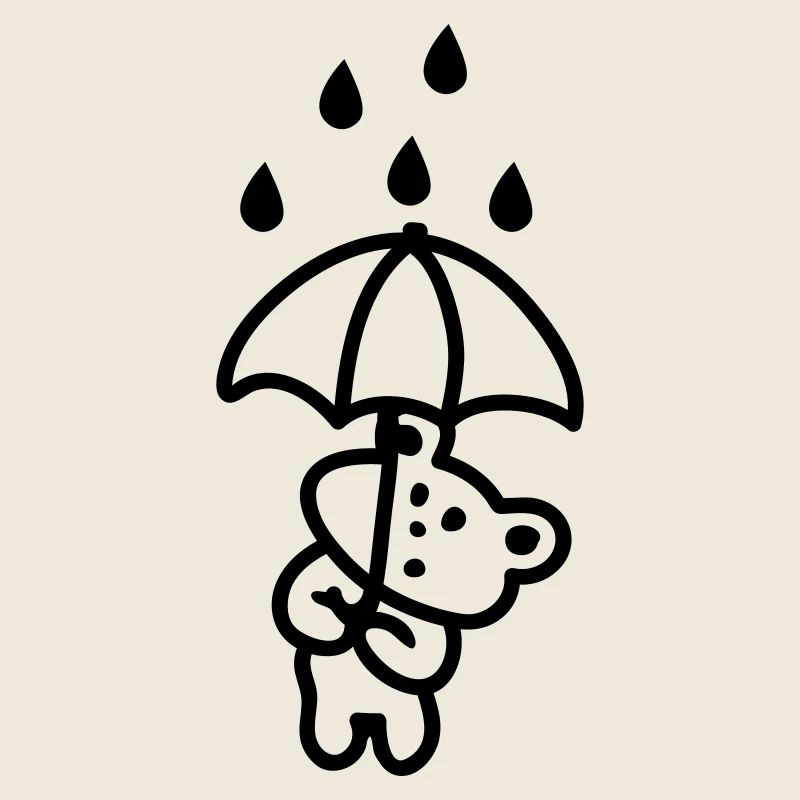 Bear in the Rain - Line