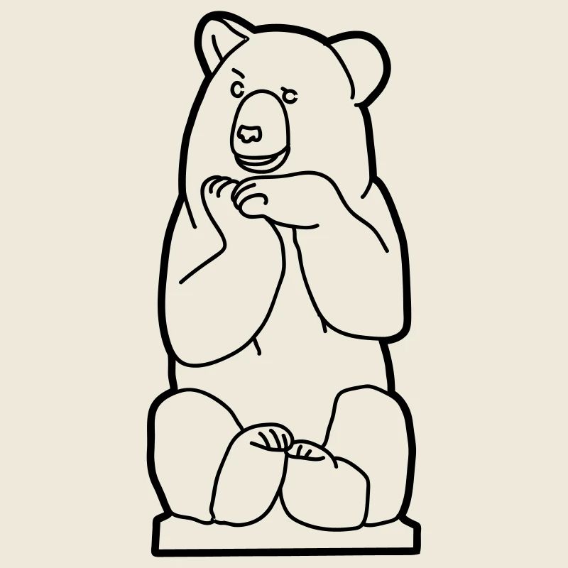 Berliner Bär, sitzend