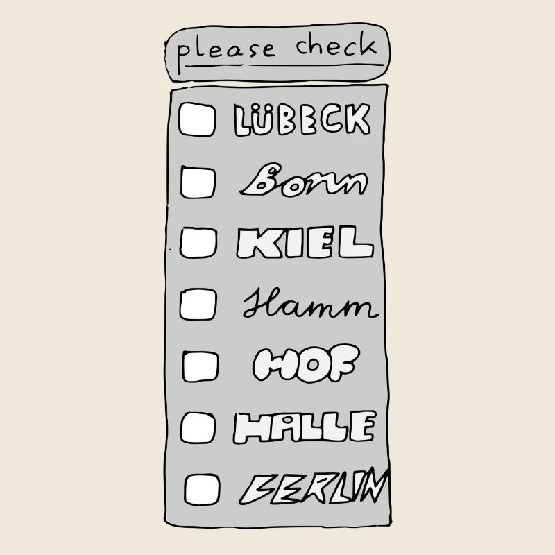 Städtequiz - Bitte ankreuzen