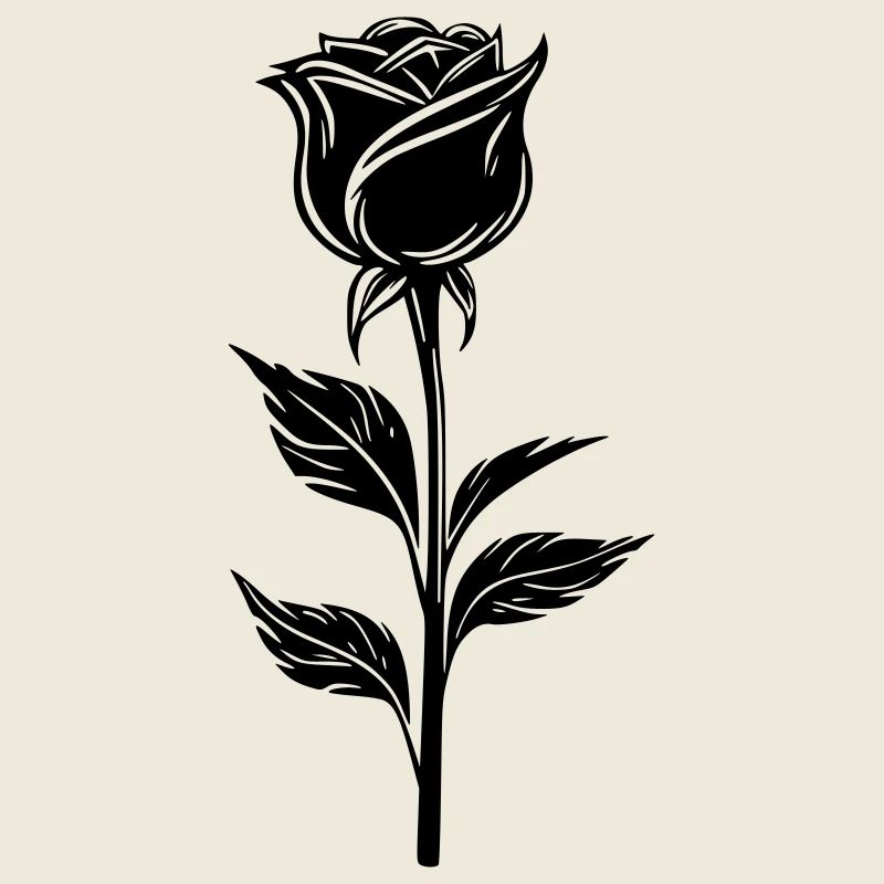 Schlichtes Rosendesign