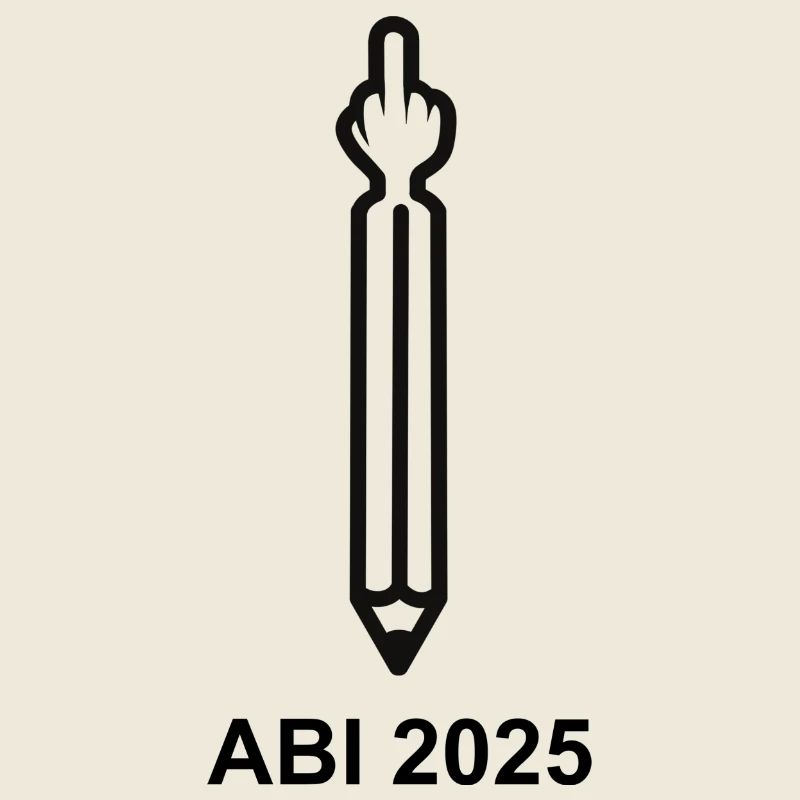 ABI 2025 - Stift mit Mittelfinger