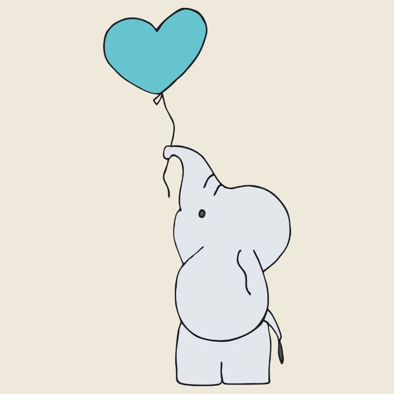 Eléphant avec ballon