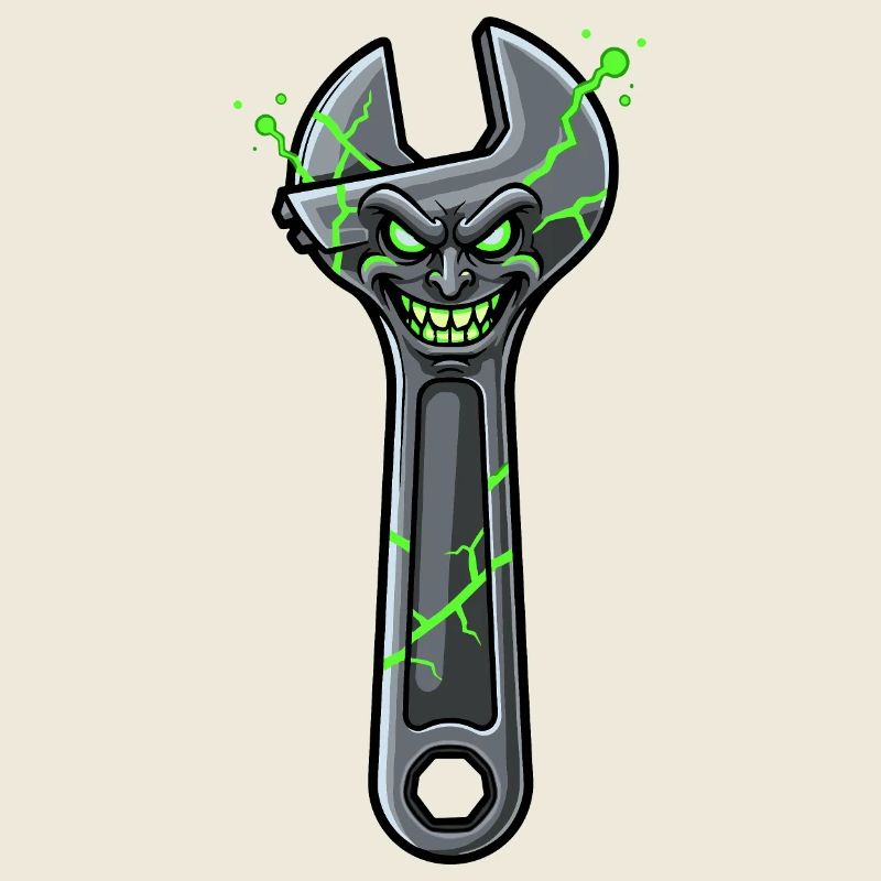 Clé à Molette Grim Brisée