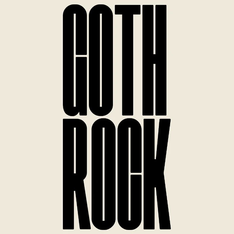 Goth Rock design de logo typographique audacieuse