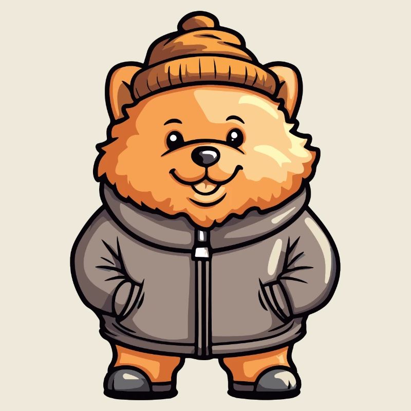 Chow Chow Chien Hiver