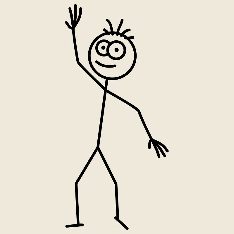 Happy Stick Figure