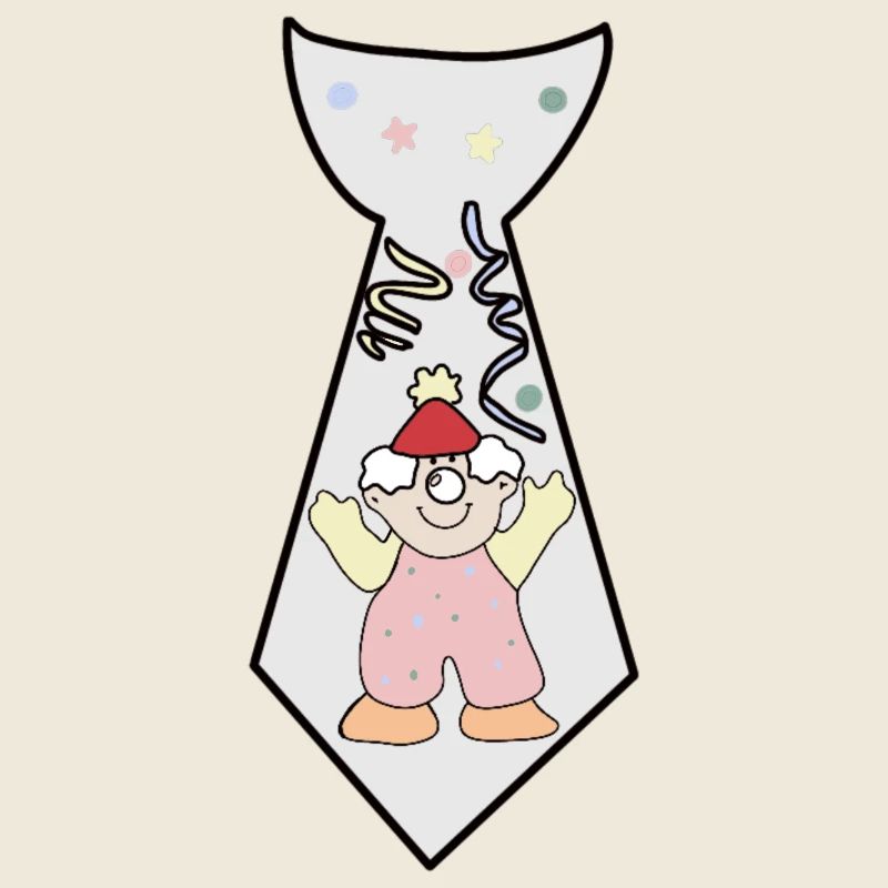 Cravate de clown drôle de carnaval