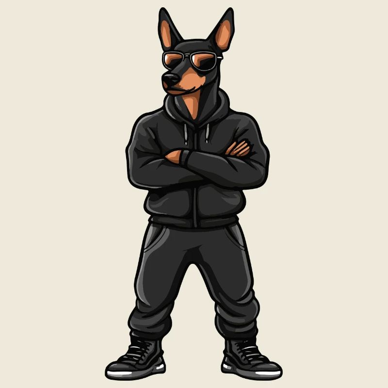Doberman Dog Comic