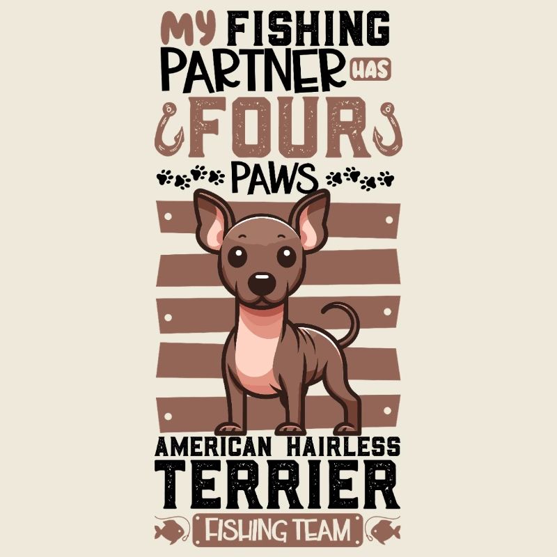 Pêche et terriers américains sans poils