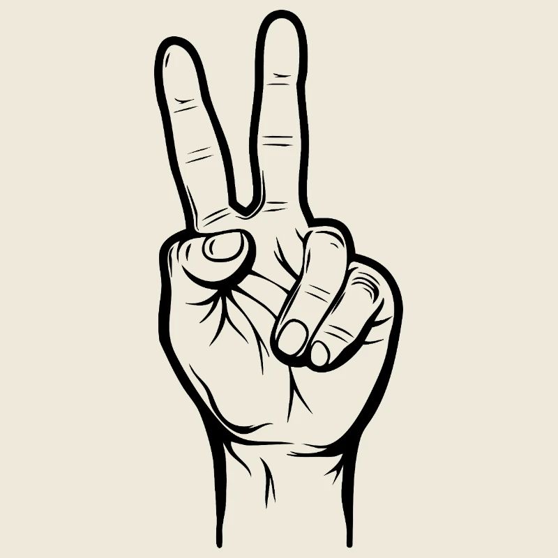 Peacezeichen Hand