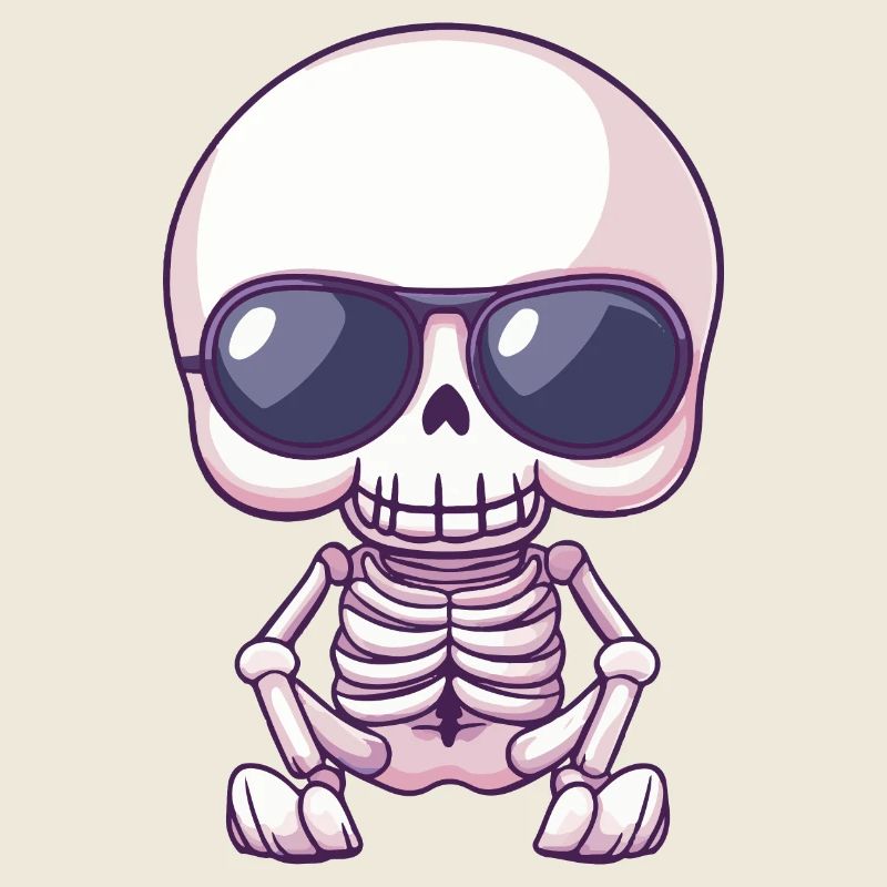 Zombie Halloween Skelett Cool