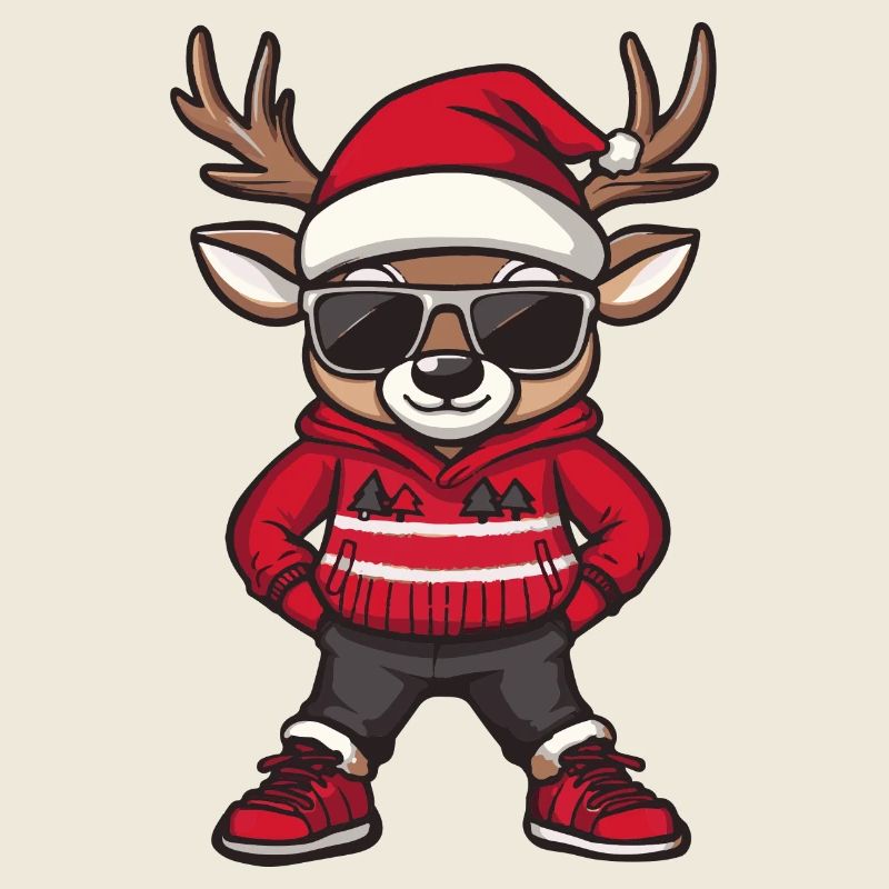 Noël de cerf Noël laid