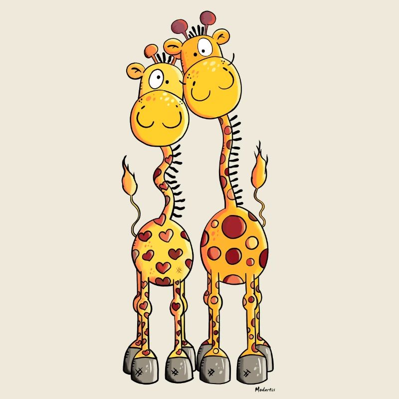 Verliebte Giraffen