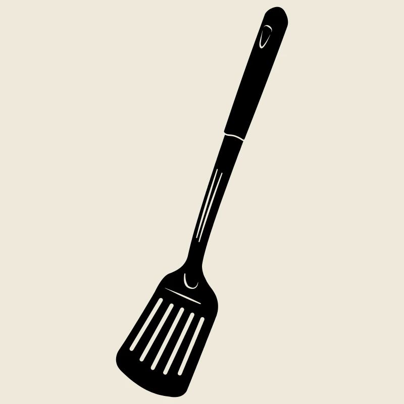 Küchenutensilien Fritteuse oder Backlöffel